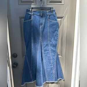 PILCRO Denim Maxi Skirt by Anthropologie (size 4)